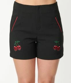Lifestyle Group (UK) Ltd Black & Cherry Skull Shorts Sale