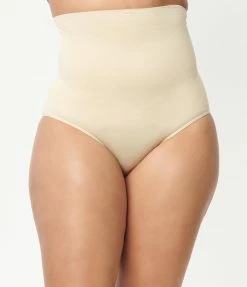 Unique Vintage 1950s Beige Shapewear Briefs