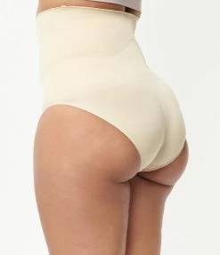Unique Vintage 1950s Beige Shapewear Briefs
