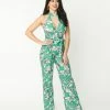 Smak Parlour Green Butterfly PrintÃ¥ÃŠGlamour Goddess Jumpsuit