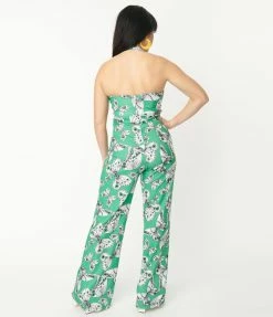 Smak Parlour Green Butterfly PrintÃ¥ÃŠGlamour Goddess Jumpsuit