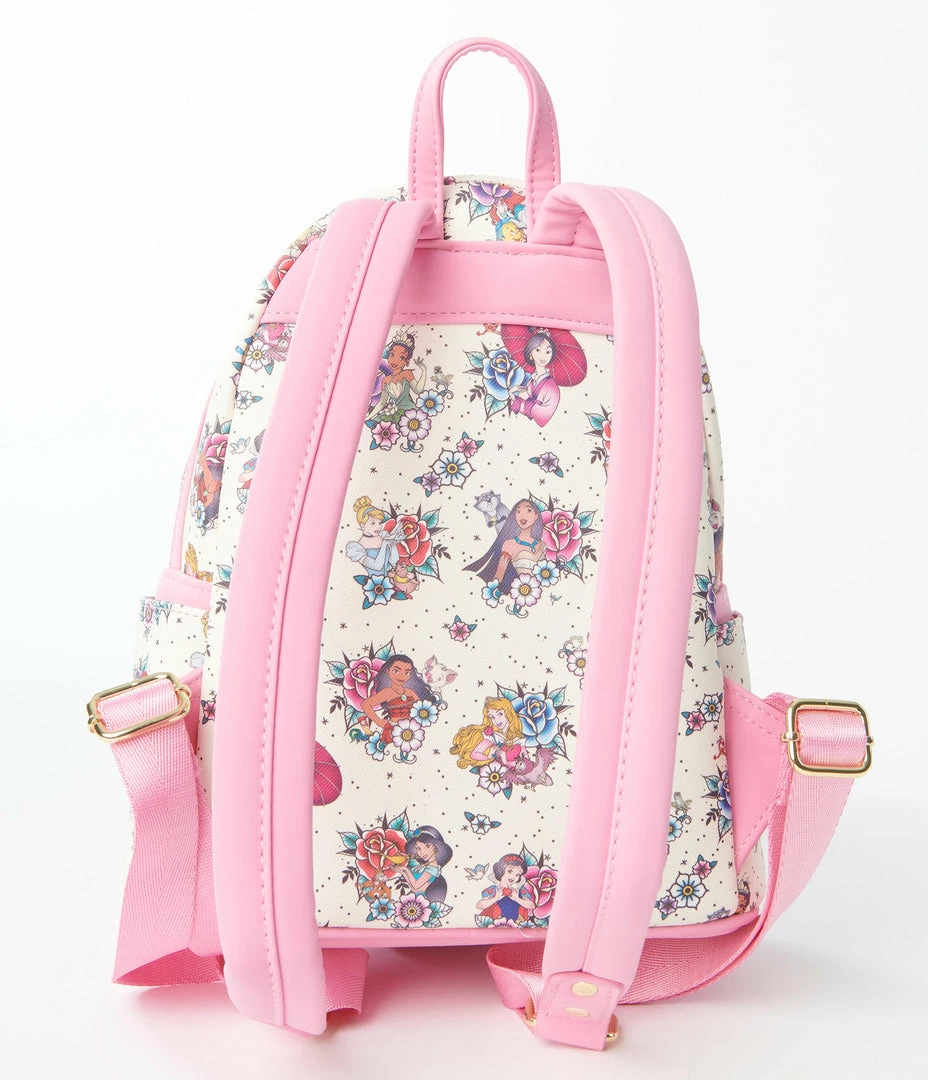 Handbags Loungefly Disney Princesses Tattoo Florals Mini Backpack