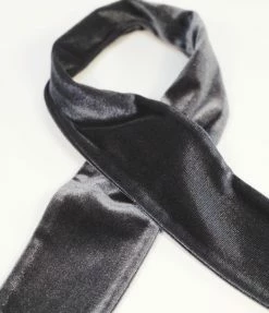 Faire (I'm With The Band) Dark Grey Velvet Scarf