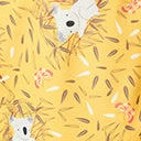 Unique Vintage Plus Size Yellow & Koala Print Lottie Wrap Romper