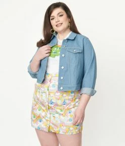 Care Bears X Unique Vintage Plus Size 1950s Wish With Your Heart Jean Jacket