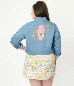 Care Bears X Unique Vintage Plus Size 1950s Wish With Your Heart Jean Jacket