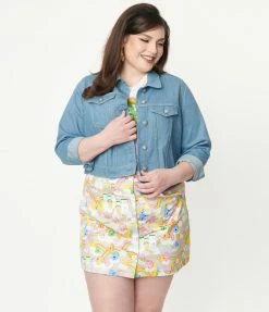 Care Bears X Unique Vintage Plus Size 1950s Wish With Your Heart Jean Jacket