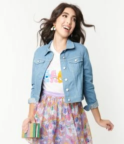 Care Bears XÃ‚Â Unique Vintage 1950s Wish With Your Heart Jean Jacket Fan Flair