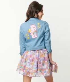 Care Bears XÃ‚Â Unique Vintage 1950s Wish With Your Heart Jean Jacket Fan Flair