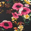 Rokoko Sale Black & Fuchsia Floral Swing Dress