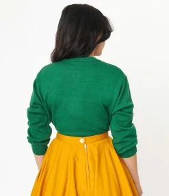 Tulip.B Sale Green & Taupe Floral Cardigan