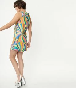 Clothing Smak Parlour Psychedelic Print Sleeveless Mini Dress