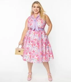 Care Bears X Unique Vintage Plus Size Care Bears Forever Edith Swing Dress