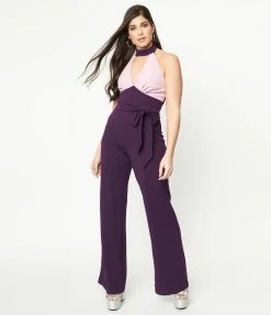 Sale Smak Parlour Purple & Pink Glamour Goddess Jumpsuit