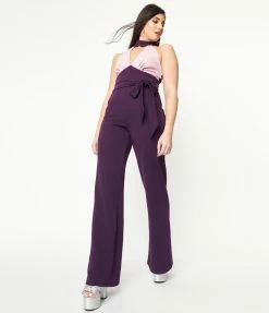 Sale Smak Parlour Purple & Pink Glamour Goddess Jumpsuit