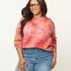 Cakeworthy Plus Size Gryffindor Tie Dye Long Sleeve Tee