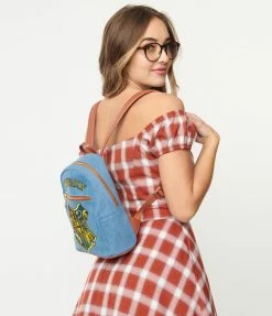 Cakeworthy Hogwarts Denim Mini Backpack