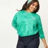 Cakeworthy Plus Size Slytherin Tie Dye Long Sleeve Tee Fan Flair