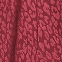 Ellison Berry Leopard Embossed Satin Midi Dress