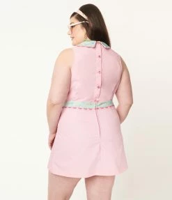 Polly Pocket X Unique Vintage Plus Size 1950s Pink Hide & Seek Skort