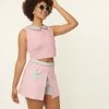 Polly Pocket X Unique Vintage 1950s Pink Hide & Seek Skort