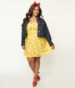 Cakeworthy Plus Size Snow White Babydoll Dress