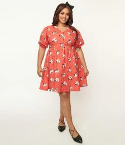 Cakeworthy Plus Size Minnie Mouse Babydoll Dress