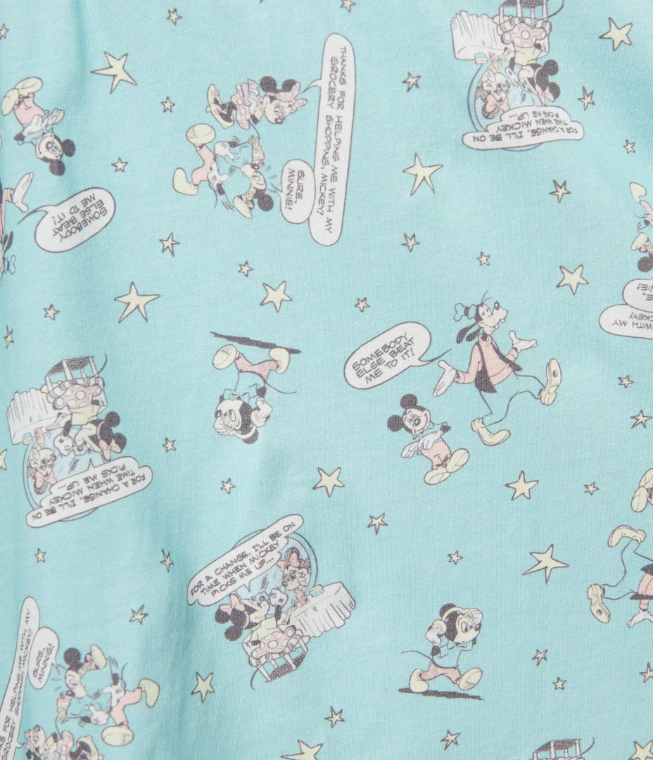 Cakeworthy Plus Size 1950s Mickey & Friends Comic Suspender Flare Skirt Fan Flair