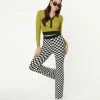 Blue Blush Sale Black & White Check Sweater Pants