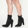 December Shoes Black Lace Pump Boots