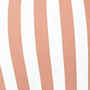 ENVYA Plus Size Brown & White Striped Two Piece Swimsuit Swimwear