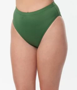 Kingdom & State Green Texture Swim Bottoms Swimwear