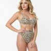 Swimwear Kingdom & State Leopard Print Swim Bottom
