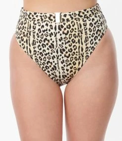 Swimwear Kingdom & State Leopard Print Swim Bottom