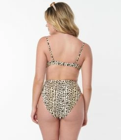 Swimwear Kingdom & State Leopard Print Swim Bottom