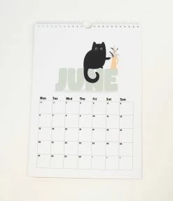 Faire (Daniella Illustrates) Kitty 2022 Wall Calendar Sale