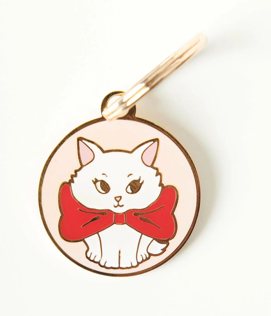 Erstwilder Kitten Bow Pet Collar Enamel Charm Jewelry