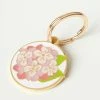 Erstwilder Pink Hydrangea Pet Collar Enamel Charm