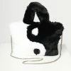 Ana Accessories Yin Yang Fuzzy Handbag Handbags
