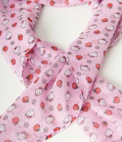 Hello Kitty X Unique Vintage Pink Apple Print Hair Scarf