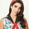 Popeye X Unique Vintage Red Olive Oyl Print Hair Scarf Hair Accessories