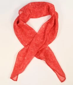 Popeye X Unique Vintage Red Olive Oyl Print Hair Scarf Hair Accessories