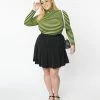Trending Smak Parlour Plus Size Black Pleated Mini Skirt