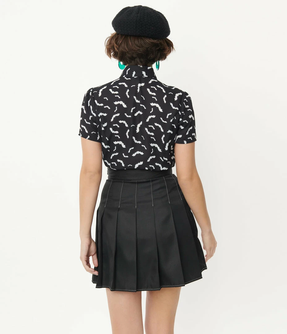 Trending Smak Parlour Black Pleated Mini Skirt