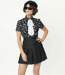 Trending Smak Parlour Black Pleated Mini Skirt