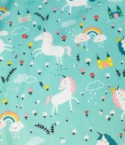 Unique Vintage Mint & Fairytale Print Hair Scarf Hair Accessories