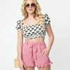 Sale Unique Vintage Dusty Rose Ruffle Shorts