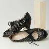 Demfon International (Chelsea Crew) Chelsea Crew Black Peep Toe Jojo Heels Heels & Wedges