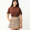 Sale Unique Vintage 1950s Brown Colvin Blouse