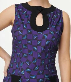 Smak Parlour Death Head Moth Print Mini Dress